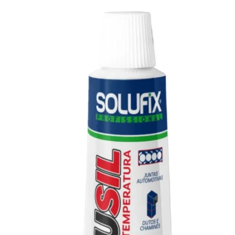 Cola Silicone Alta Temperatura Solusil Vermelho 50g , Motores
