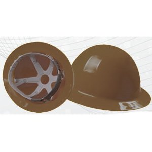 Capacete de Segurança Aba Total Ele Marrom Polietileno CA 25883